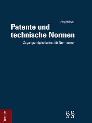 cover image of Patente und technische Normen